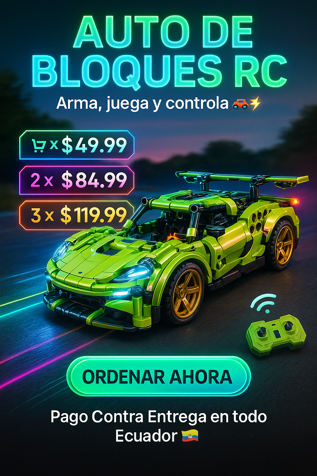 Turbo Blocks Racer, “La calidad sí importa… ¿Listo para sorprender con un auto que realmente impresiona?”
